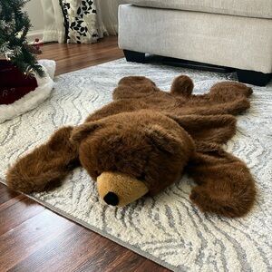 Faux bear rug for kids room